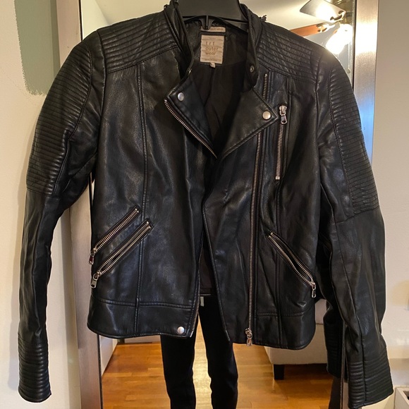ZARA Leather Moto Jacket - Picture 2 of 8